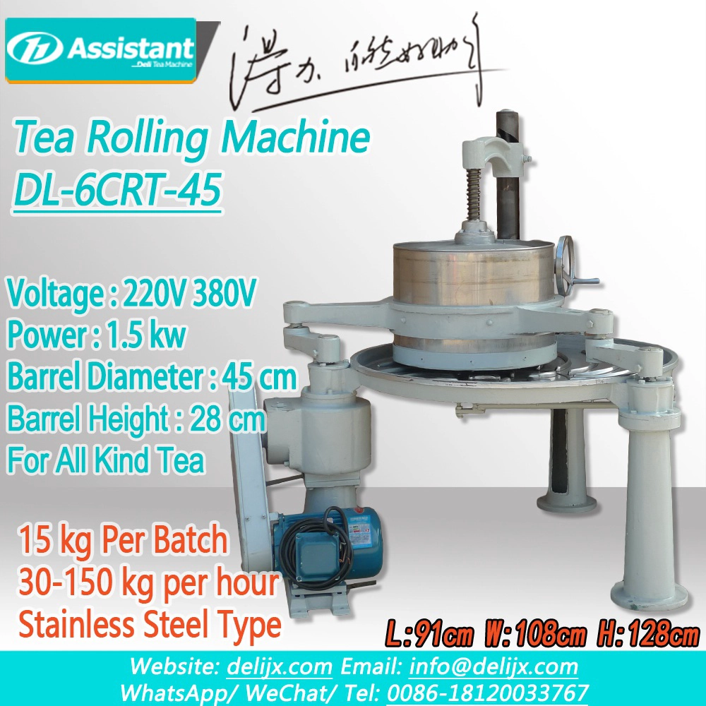Cina Mesin Penggulung Teh Hijau/Hitam/Oolong Ortodoks 45cm DL-6CRT-45 pabrikan Mesin Penggulung Teh Hijau/Hitam/Oolong Ortodoks 45cm DL-6CRT-45