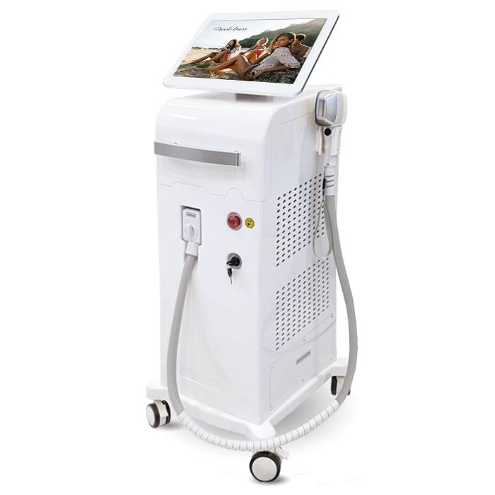 China Professionelle 755 808 1064 Diodenlaser-Haarentfernung 808 nm Diodenlaser-Haarentfernungsmaschine Hersteller
