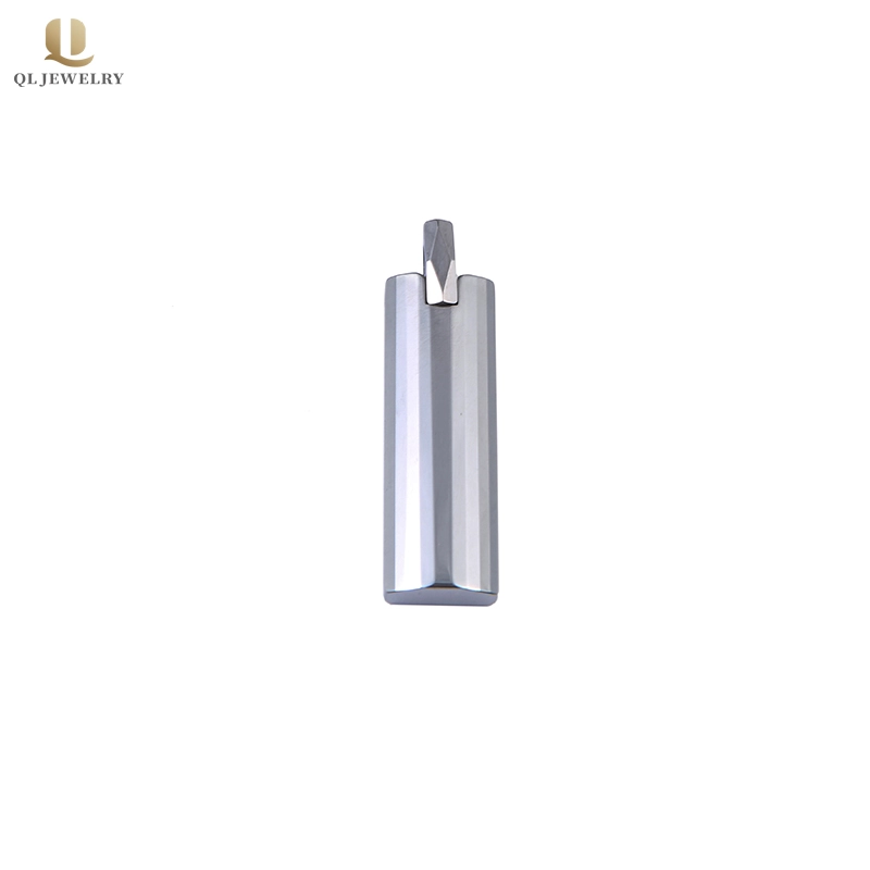Wholesale High Polished Faceted Mens Pendant Tungsten Carbide Pendant Necklace China Supplier
