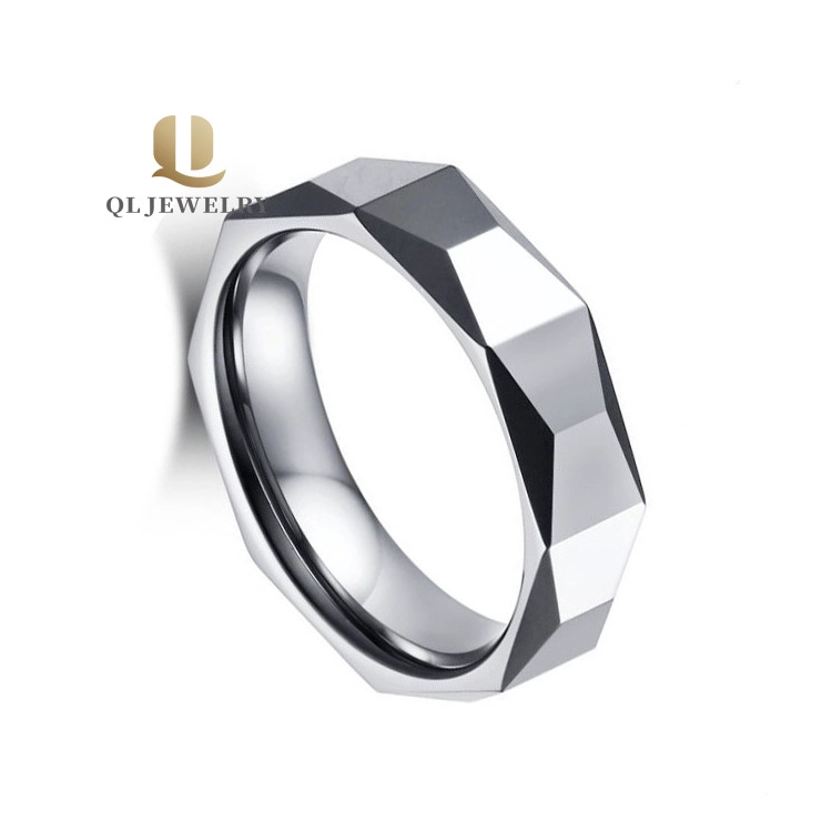 Heißer Verkauf 5.5mm High Polished MEN \ SAFED Wolframkarbidring für Frauen