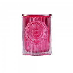 Oval candle jar