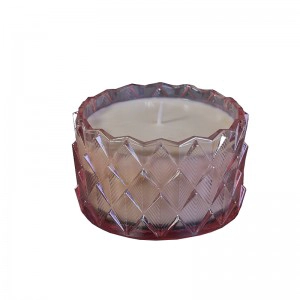 Pine needle candle jar
