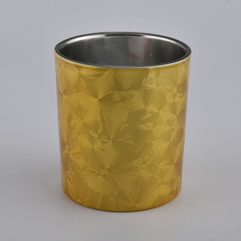 300ml Electroplating gold glass cylinder candle holder from Sunny Glassware 300ml Electroplating gold glass cylinder candle holder from Sunny Glassware