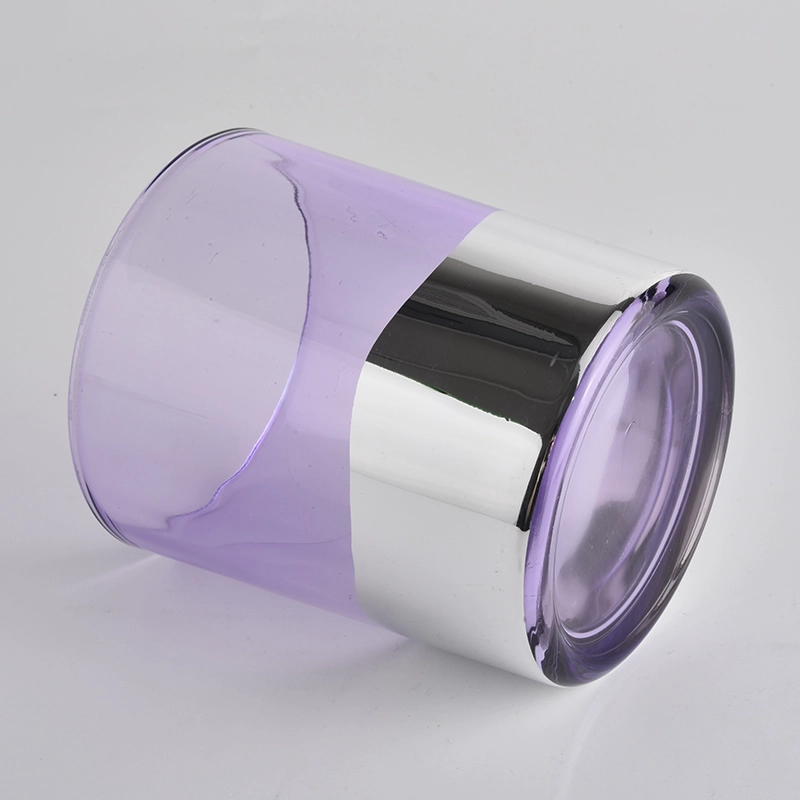 400ml electroplating and spray purple glass candle holder from Sunny Glassware