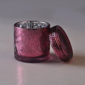 Luxus Glas Kerze Jar mit Glasdeckel Custom Kerze Jar Lieferant