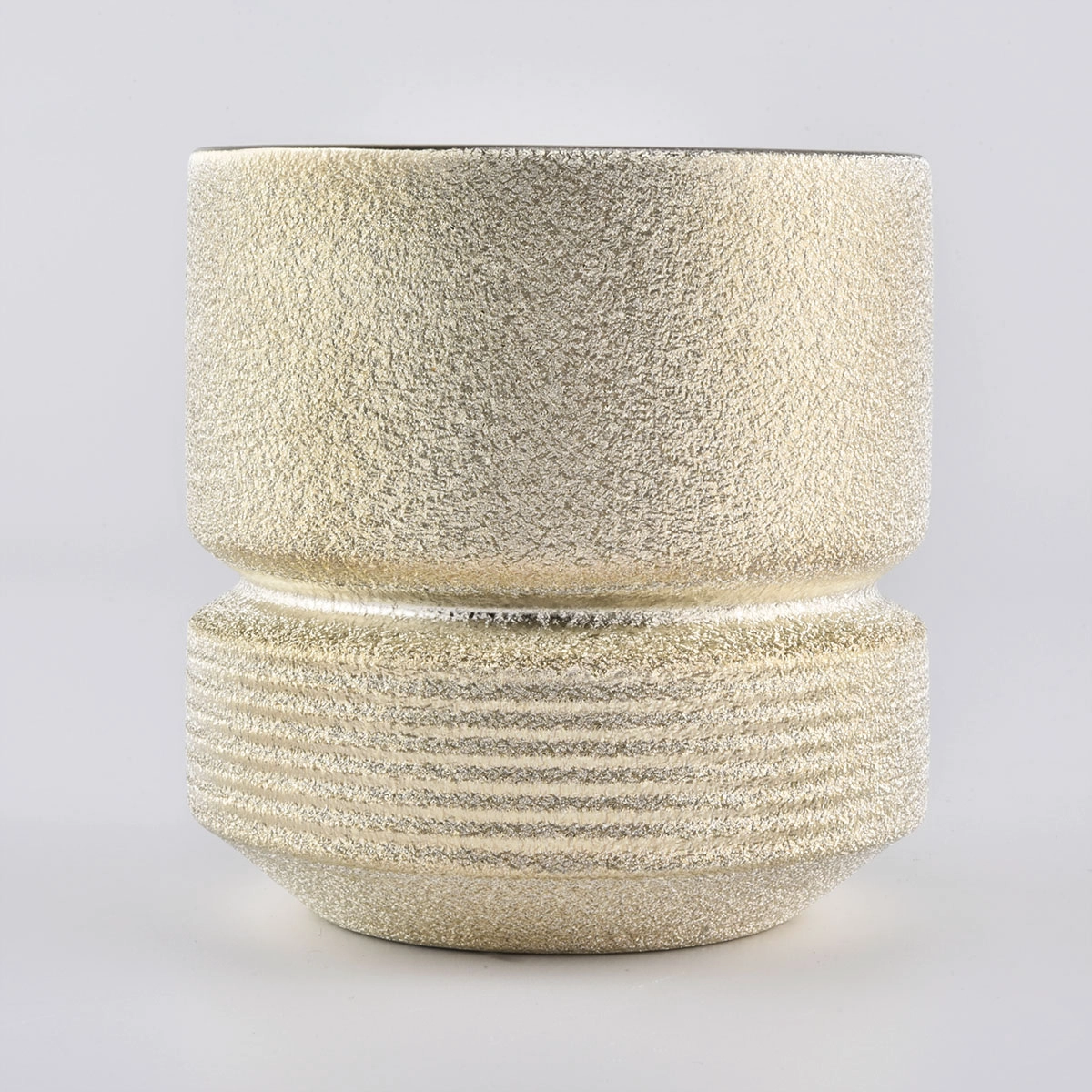 Gold Ceramic Candle Jars