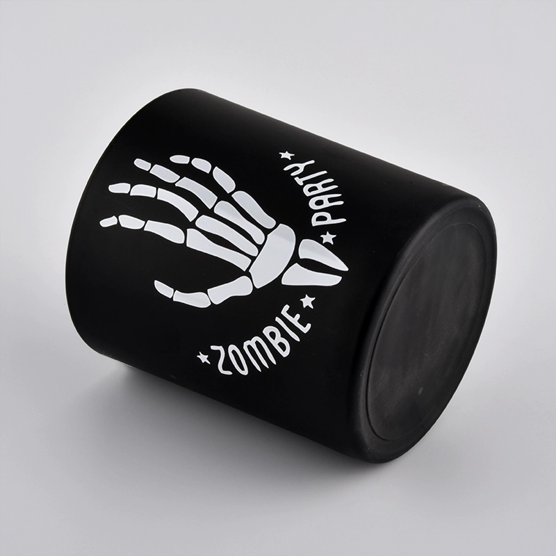 Matte Black Glass Candle Jar Matte Black Glass Candle Jar