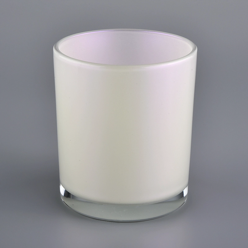 Matte Iridescent Glass Candle Jar Matte Iridescent Glass Candle Jar