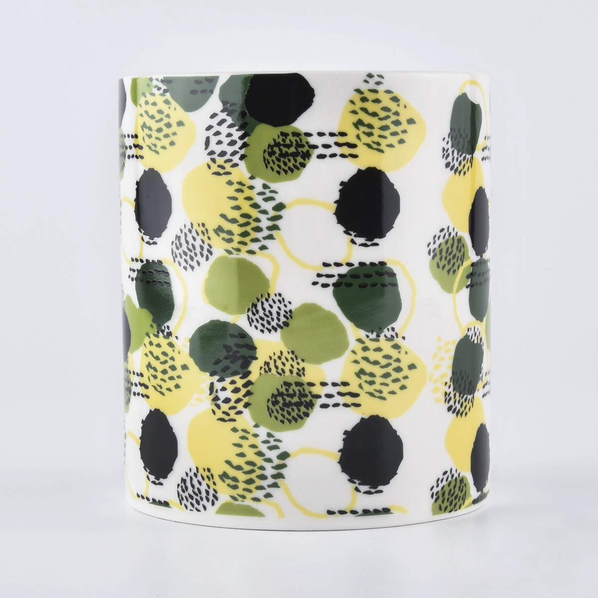 luxury printing ceramic candle jar