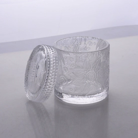 Luxus Glas Kerze Jar mit Glasdeckel Custom Kerze Jar Lieferant