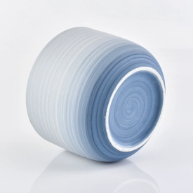 home decor ceramic soy wax blue candle jar
