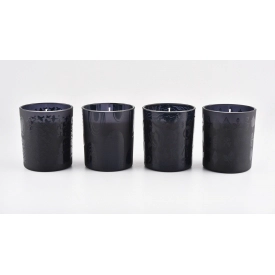 12 Oz Glas Kerze Halter schwarz