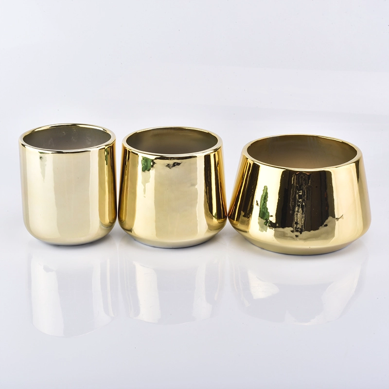 Popular Gold Ceramic Candle Jars Popular Gold Ceramic Candle Jars