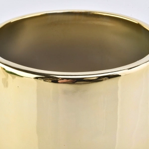 Ezidumileyo zeGold Ceramic Candle Jars