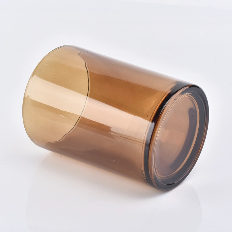 Hot Sale Amber Glass Candle Jars