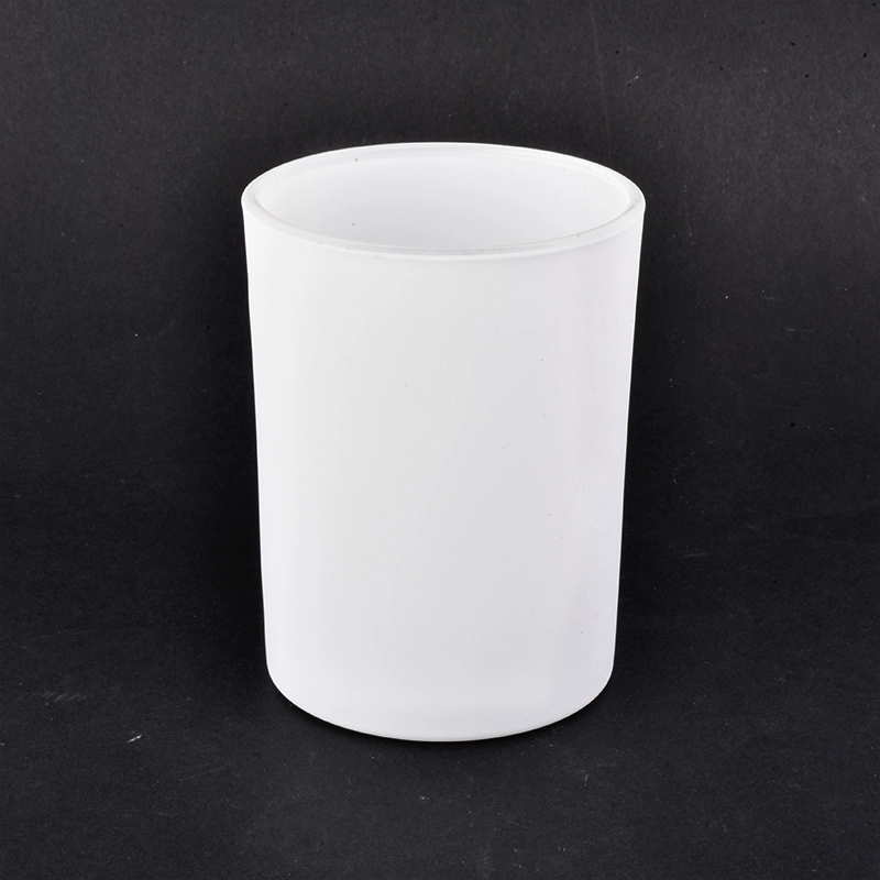Matte White Glass Candle Jars Matte White Glass Candle Jars