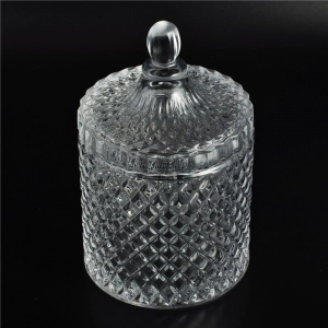 luxuriöser Geoglas-Kerzenhalter mit Bezug für Hochzeitsteil