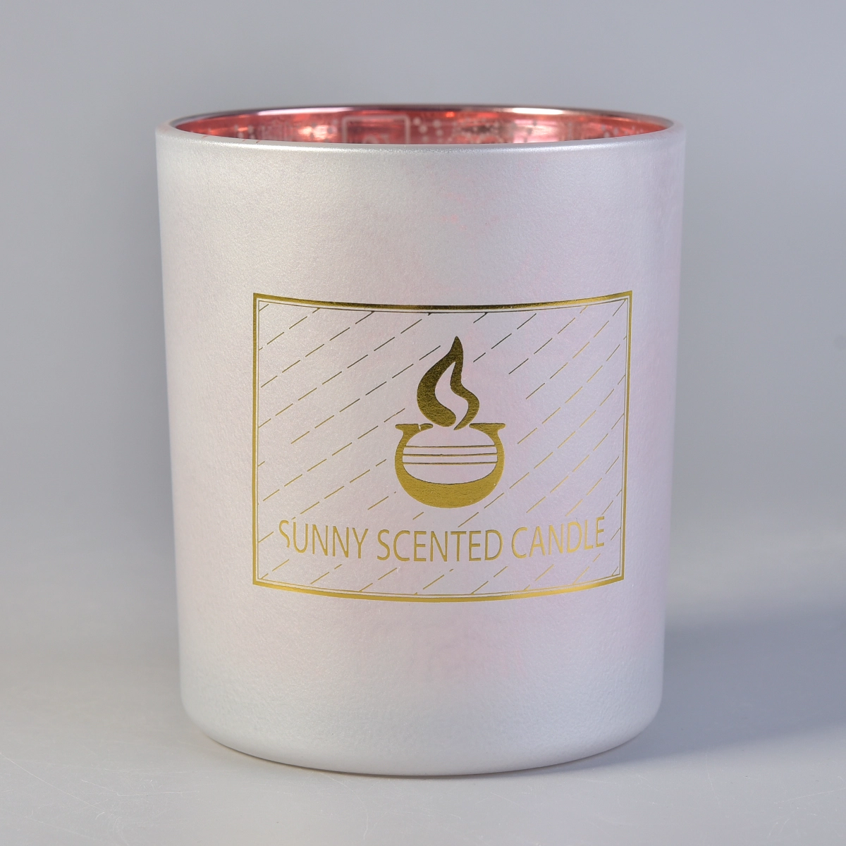 10oz Cylinder Glass candle jar 
