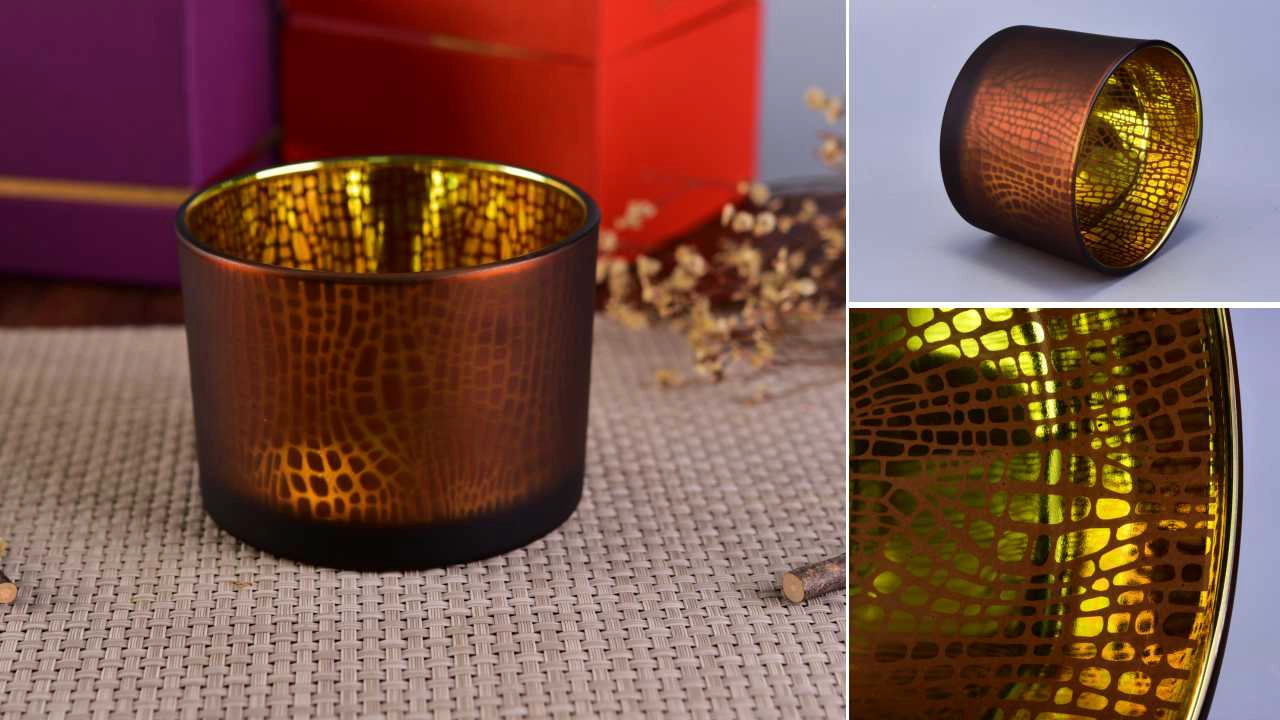 laser engraving glass candle holders
