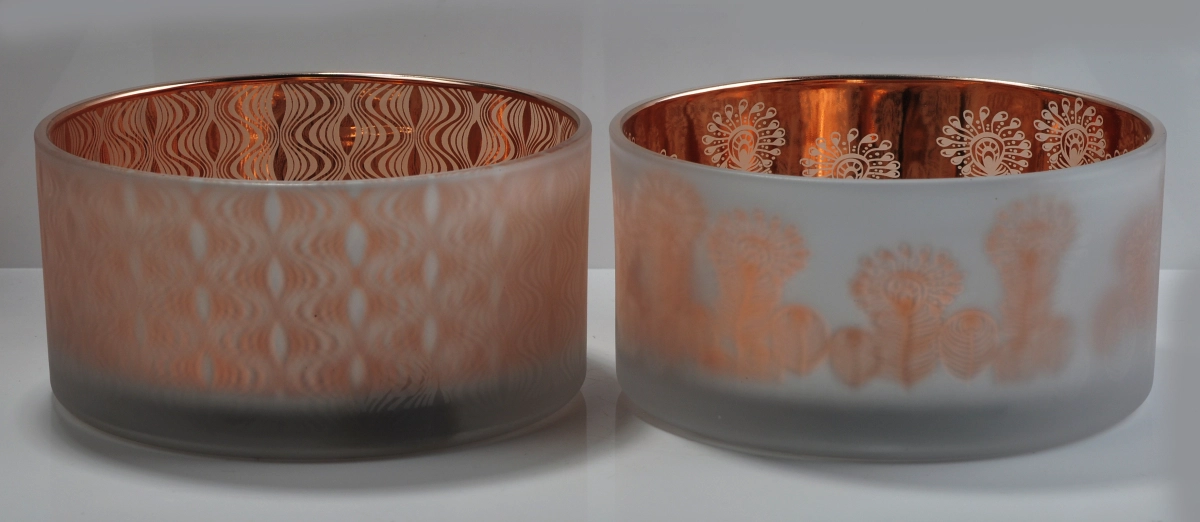 glass candle holders