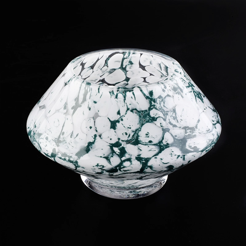 bright green and white glossy glass candle jar bright green and white glossy glass candle jar