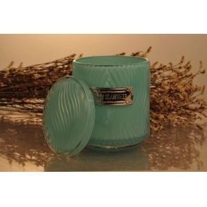 Luxury Embossed Glass Candle Jars