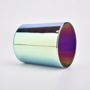6oz 8oz 10oz mewah Black Holographic Glass Candle Jar
