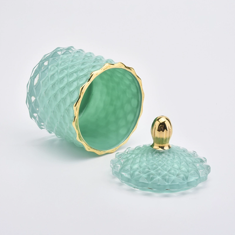 110ml Luxury Green Candle Jar Glass With Lids