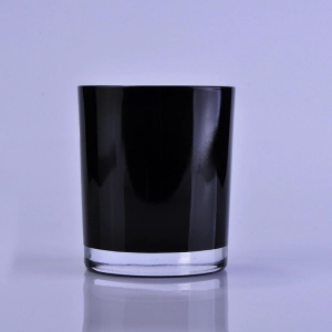 Forgyldning og sort stearinlysglas