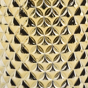 Castiçal de ouro em galvanoplastia de luxo com tampa