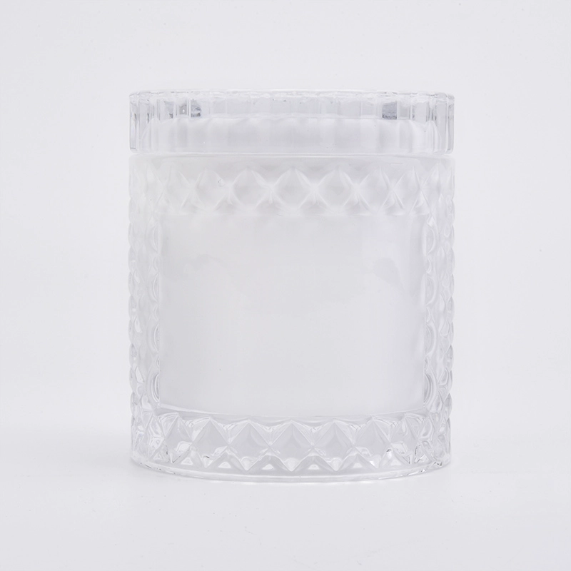 white glass candle holders from Sunny Glassware