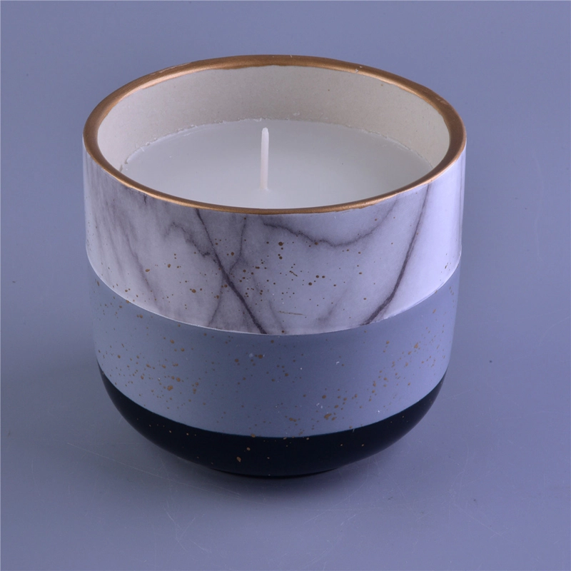 Beautiful round bottom ceramic candle holder