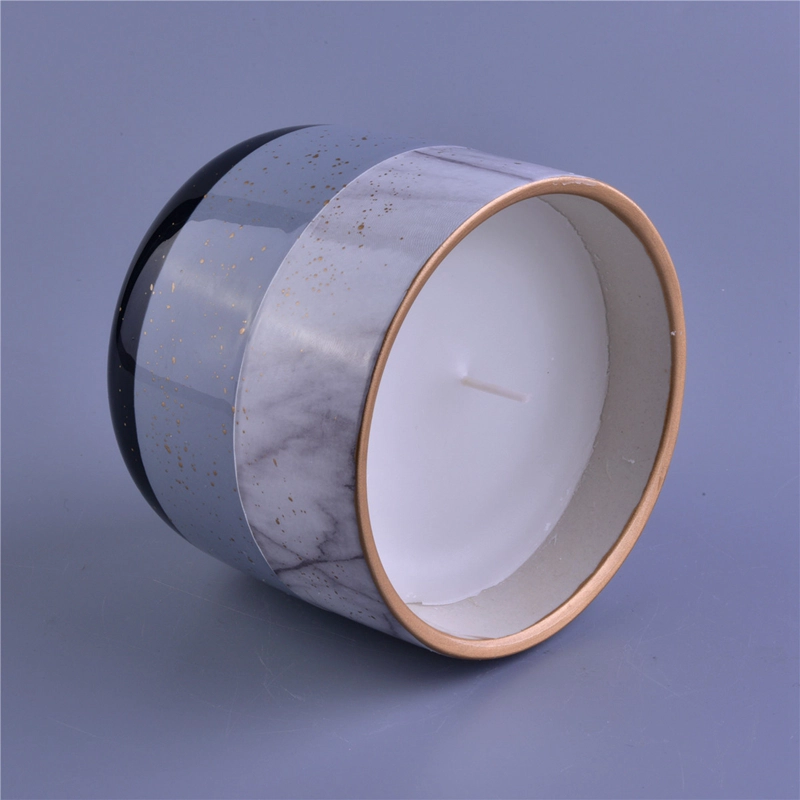 Beautiful round bottom ceramic candle holder