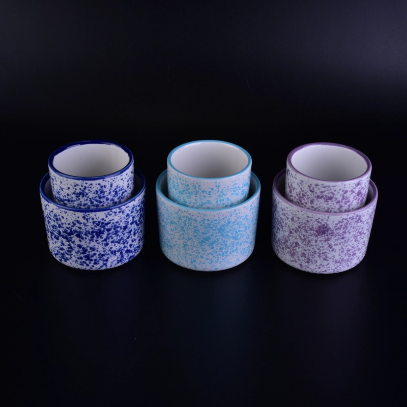 Hand made transmutation glazing ceramic candle holder Hand made transmutation glazing ceramic candle holder