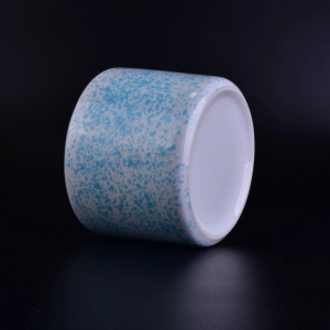 Portacandele in ceramica smaltata di trasmutazione fatto a mano