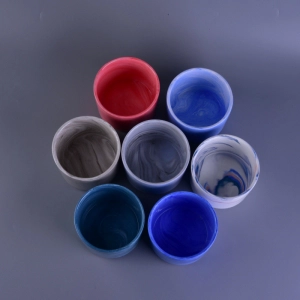 New products 7 types cloud shape square small ceramic candle holder