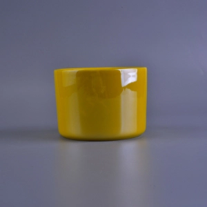 Beautiful color pearl glaze ceramic candle jars