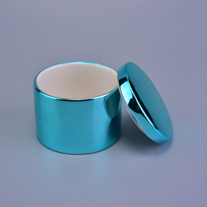 New arrival ceramic candle holders with lids