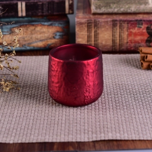 Matte colorful coating ceramic candle jars wholesale