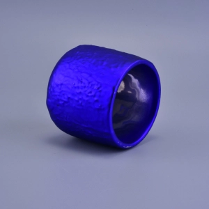 Matte colorful coating ceramic candle jars wholesale
