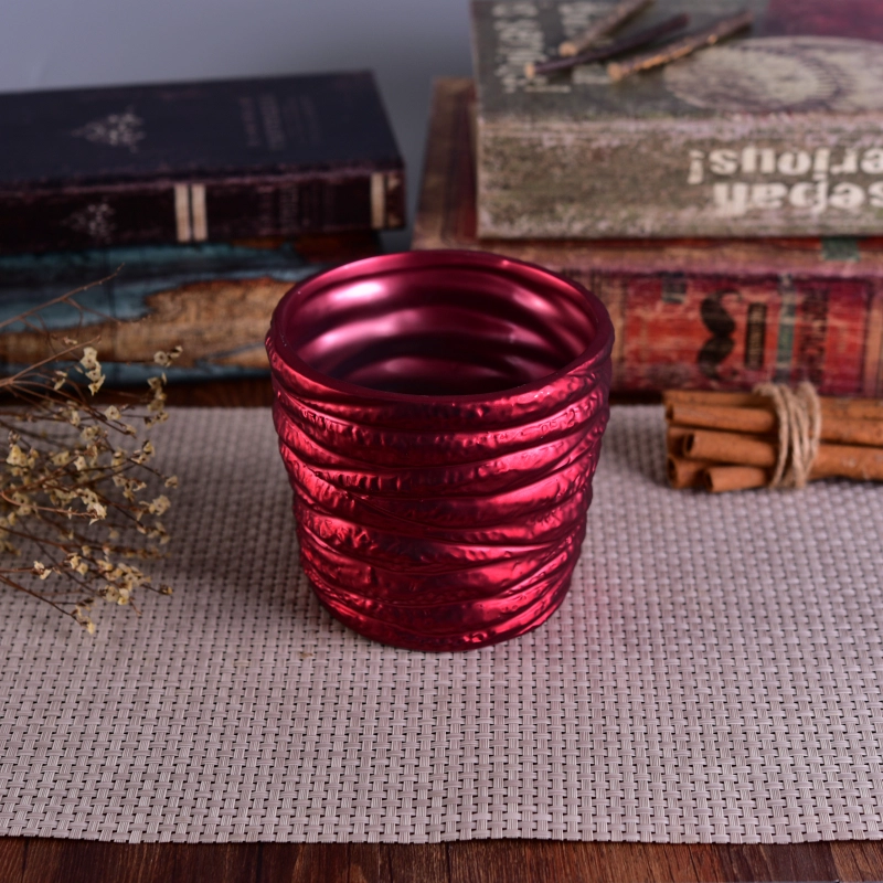 Decorative Banded Shining Colorful Coating Cylinder Ceramic Candle Holder Decorative Banded Shining Colorful Coating Cylinder Ceramic Candle Holder