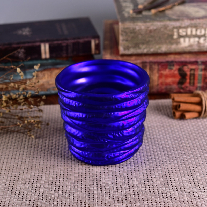 Decorative Banded Shining Colorful Coating Cylinder Ceramic Candle Holder Decorative Banded Shining Colorful Coating Cylinder Ceramic Candle Holder