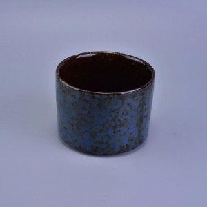 Vaso per candele in ceramica smaltata di trasmutazione all'ingrosso