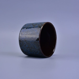Vaso per candele in ceramica smaltata di trasmutazione all'ingrosso