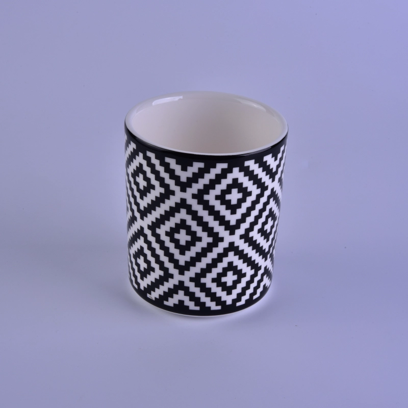 Decal printing votive ceramic candle holder Decal printing votive ceramic candle holder