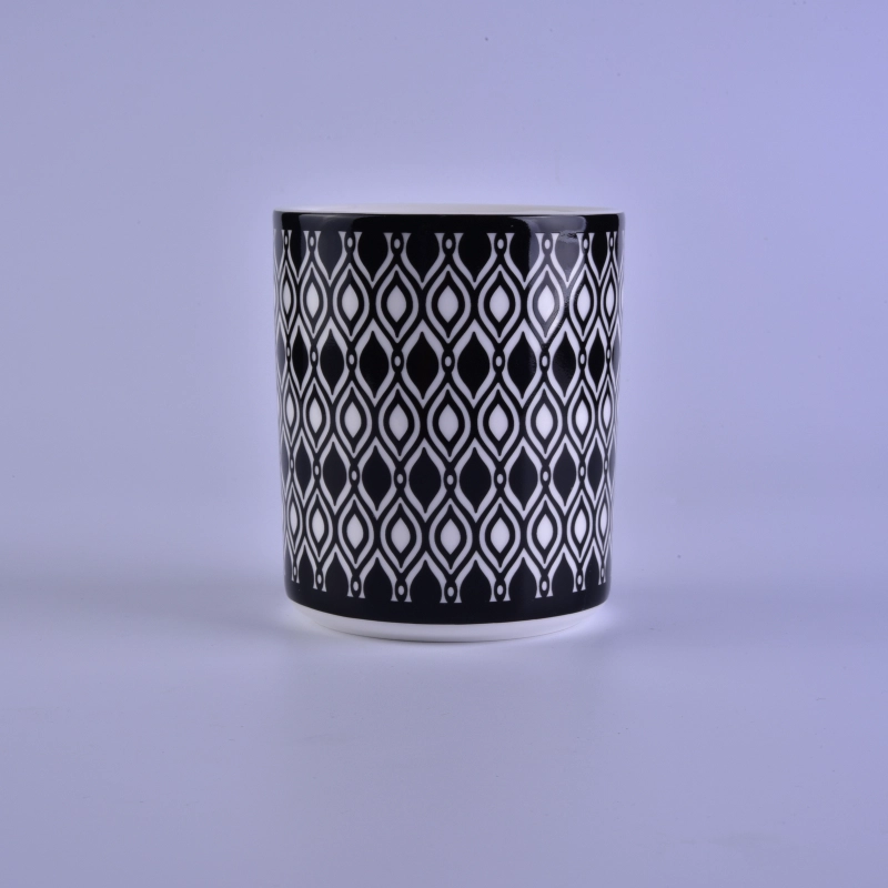 Decal printing votive ceramic candle holder Decal printing votive ceramic candle holder