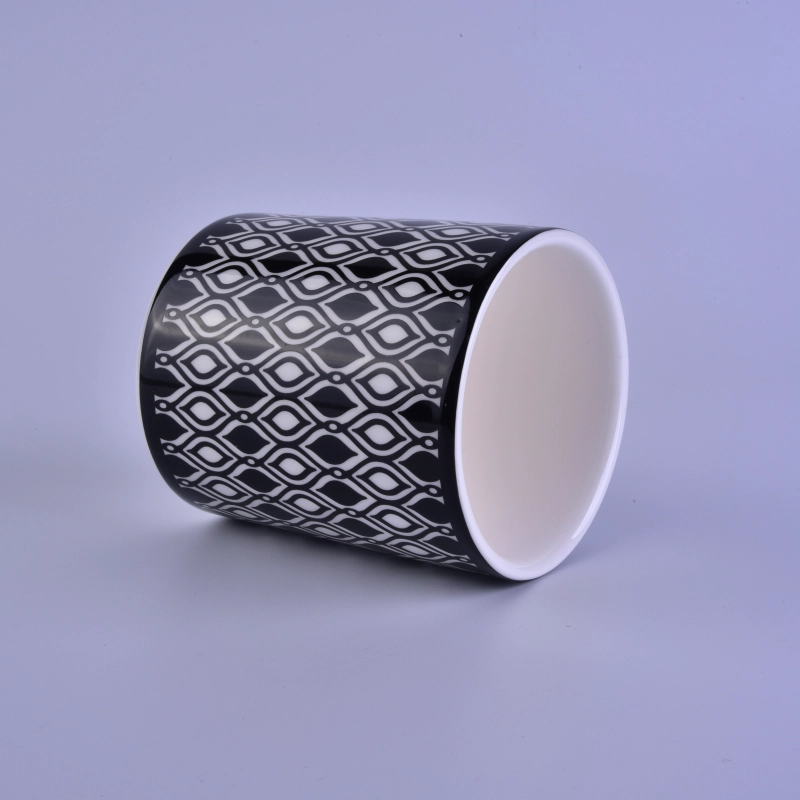 Decal printing votive ceramic candle holder Decal printing votive ceramic candle holder