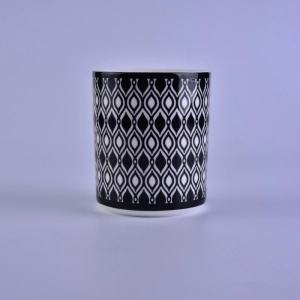 Decal printing votive ceramic candle holders wholesale