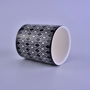 Decal printing votive ceramic candle holders wholesale