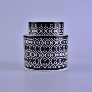 Decal printing votive ceramic candle holders wholesale